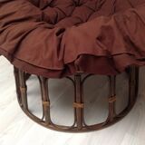 Bamboo and rattan armchair year 70