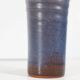 Ludovic handcrafted vase in blue glazed ceramic, 1970