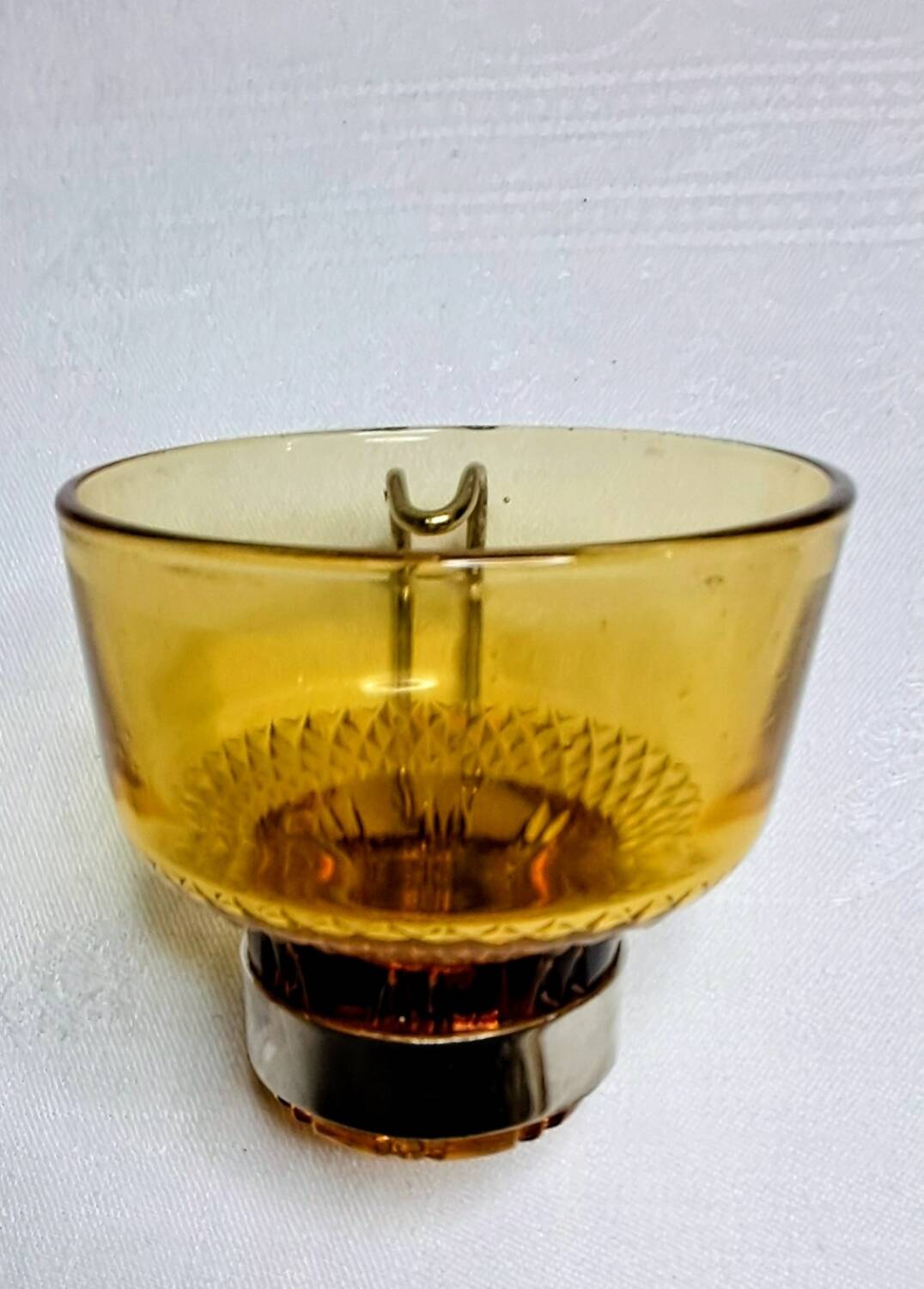 Amber glass espresso cups from the 1960s-70s. Italy