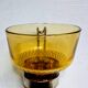 Amber glass espresso cups from the 1960s-70s. Italy