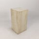 Italian travertine side table or pedestal, 1980's