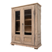 Two-Door Walnut Display Cabinet, 1880