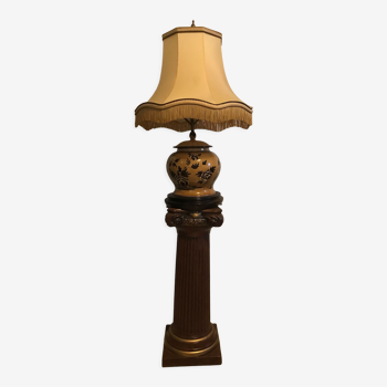 Lampe sur colonne en céramique