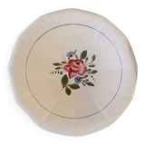 Large Digoin Sarreguemines pink dish 29 cm