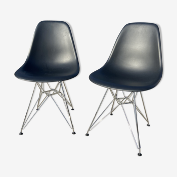 Paire de chaises DSR de Charles et Ray  Eames par Vitra