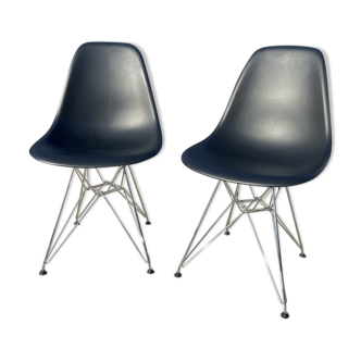 Paire de chaises DSR de Charles et Ray  Eames par Vitra