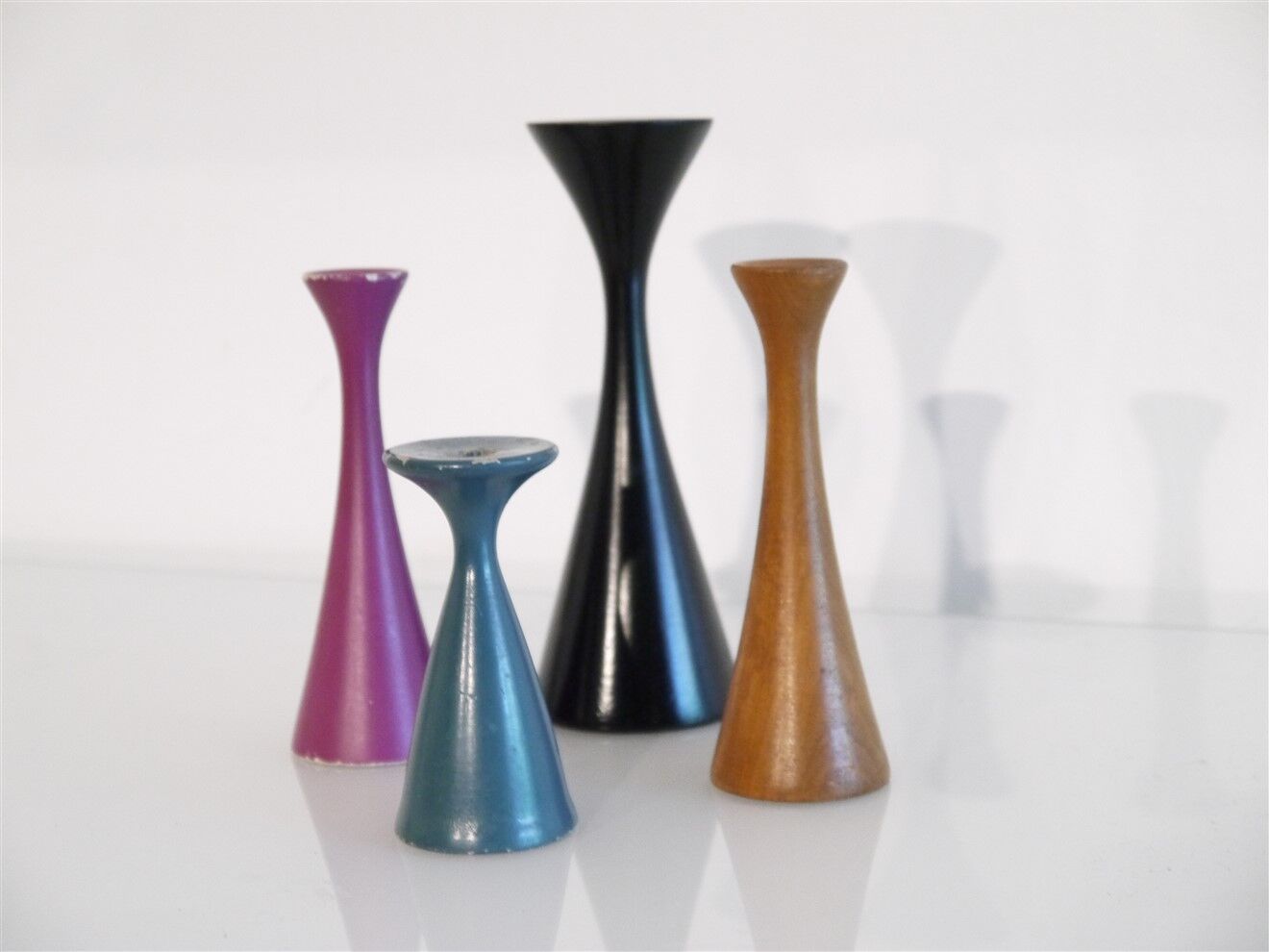 Lot of scandinavian candlesticks 1960