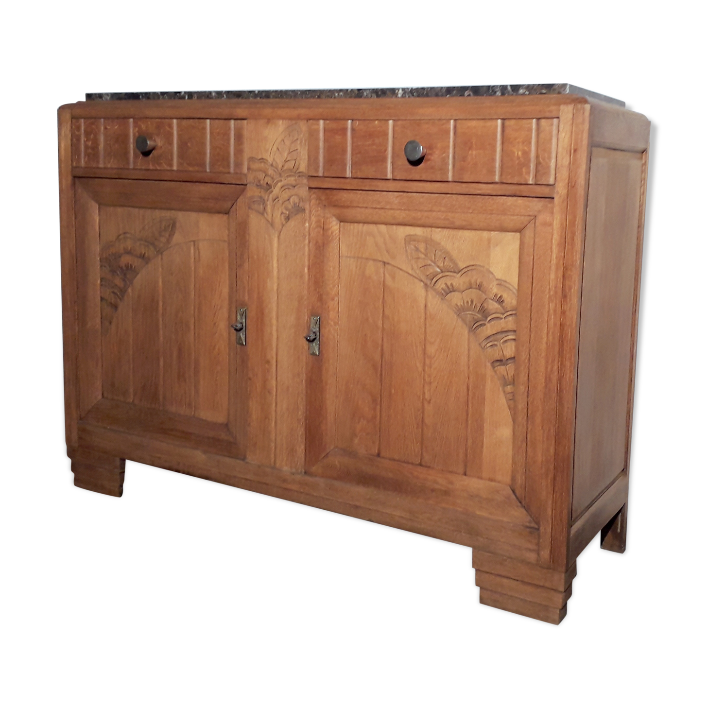 Art deco buffet on marble