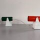 Pair of table lamps or wall lights in metal by Greene & Greene, 1970s, Germany.