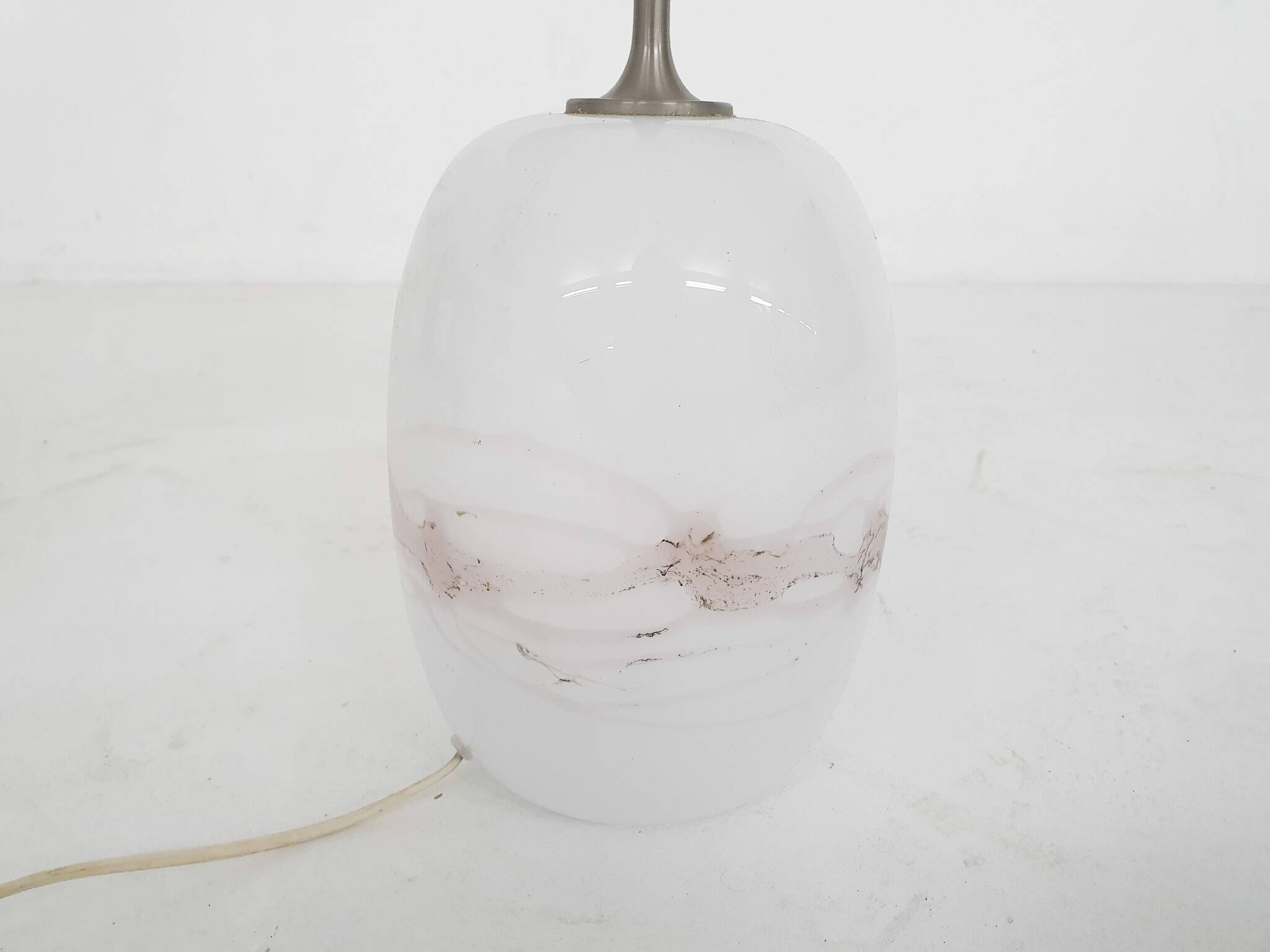 Michael Bang "Sakura" glass table light for Holmegaard, model 388, Denmark