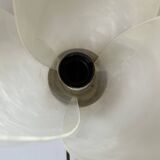 Paire de lampes nacrée style rougier design années 70