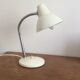 Vintage white metal desk lamp 1950