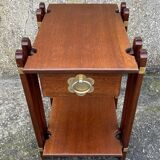 Bedside table, end table, wood, vintage, 80s