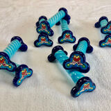 9 knife holders Enamels of Longwy