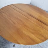 Elm dining table by Luigi Gorgoni, 80s