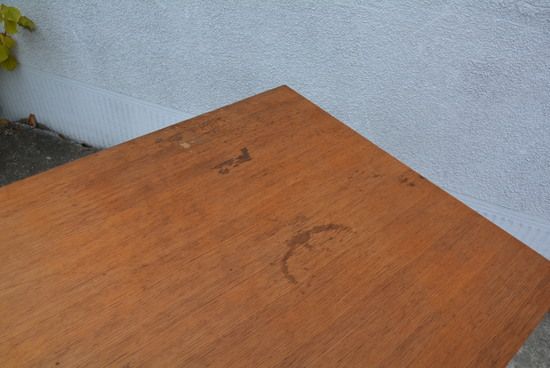 Bureau en bois et métal des années 60