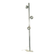 Floor lamp in aluminium with magnetic bulbs, Italy 1970s