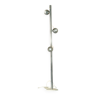 Floor lamp in aluminium with magnetic bulbs, Italy 1970s