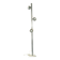 Floor lamp in aluminium with magnetic bulbs, Italy 1970s