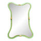 Miroir en verre de Murano italien contemporain en vert vieilli par Simoeng