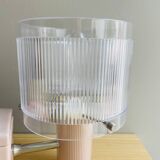 Portuguese mid century modern pink wall sconce light