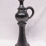 Grande aiguière / bougeoir, vase . céramique signée jean marais