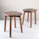 Pair of wooden stools by Pierre Gautier Delaye, France, 1960s