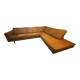 Right Corner Sofa - Soft Brown Leather