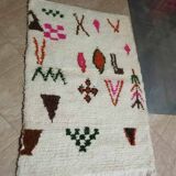 Azilal rug with geometric diamonds