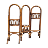 Foldable rattan plant holder