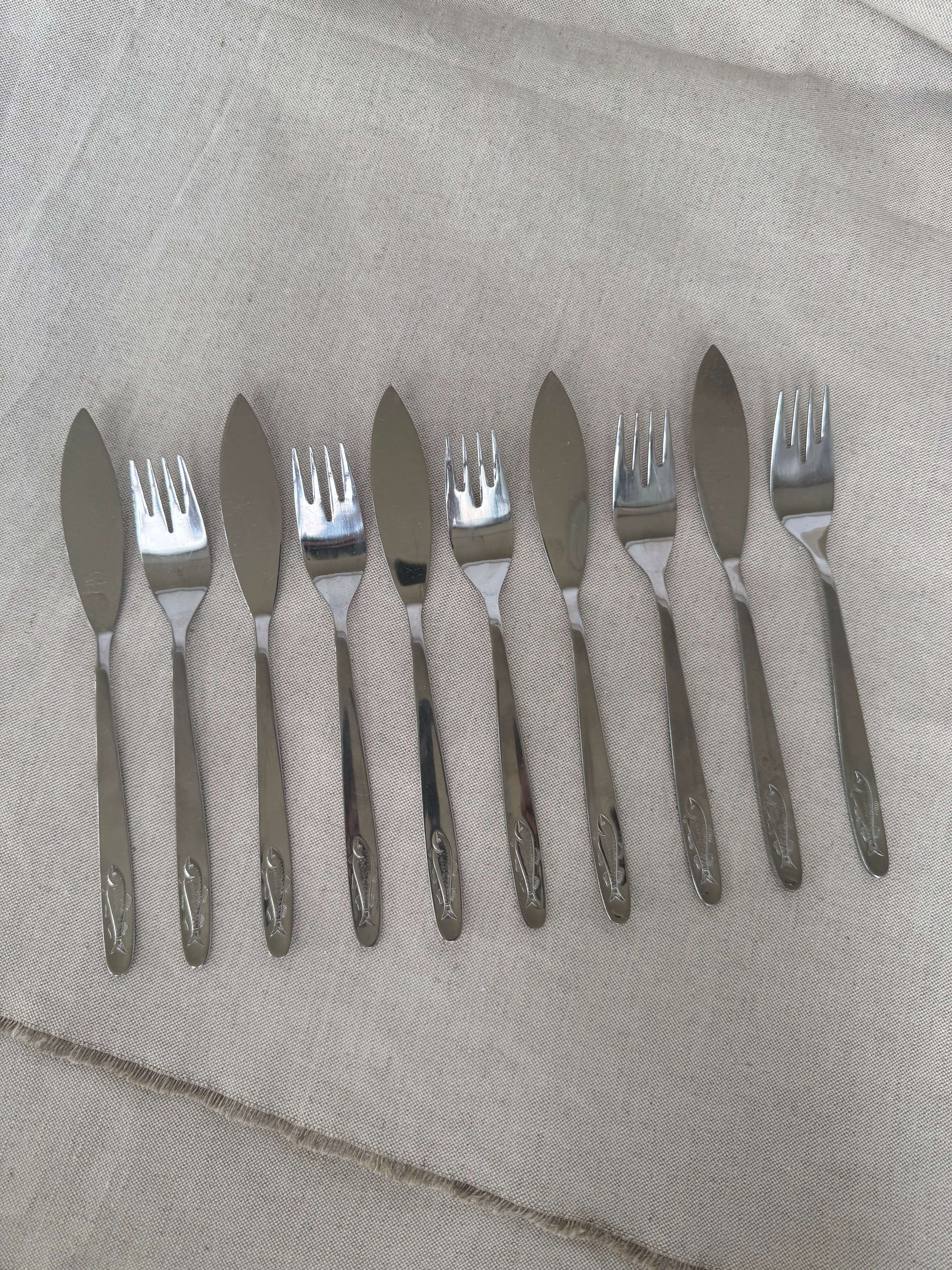 Ensemble de couverts vintage de 10 pièces