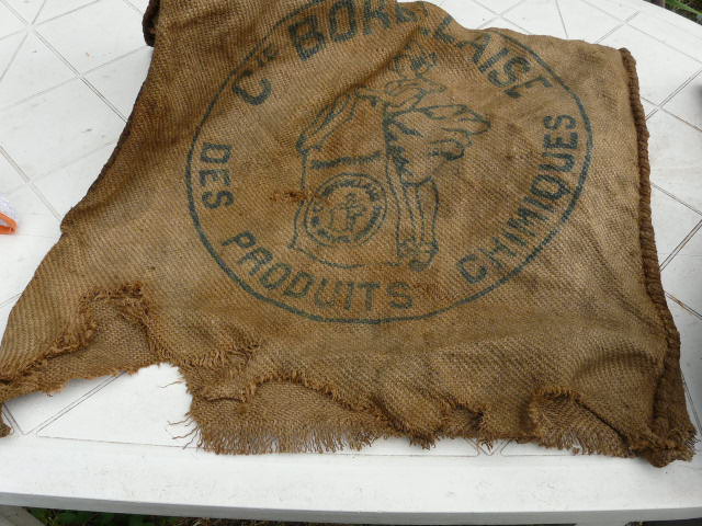 Burlap bag bordeaux company chemicals