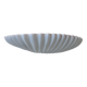 Pair of vintage shell wall lights, matte white, France 1970