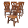 Set of 6 chairs by Guillerme and Chambron