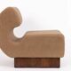Fauteuil italien Schumacher en noyer et cachemire bouclé, 1970