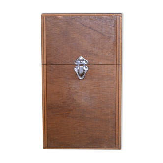 Boite à fiches en bois