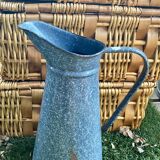 Spotted enamelled broc