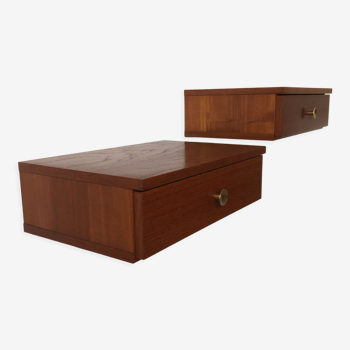 Pair of wall bedside tables