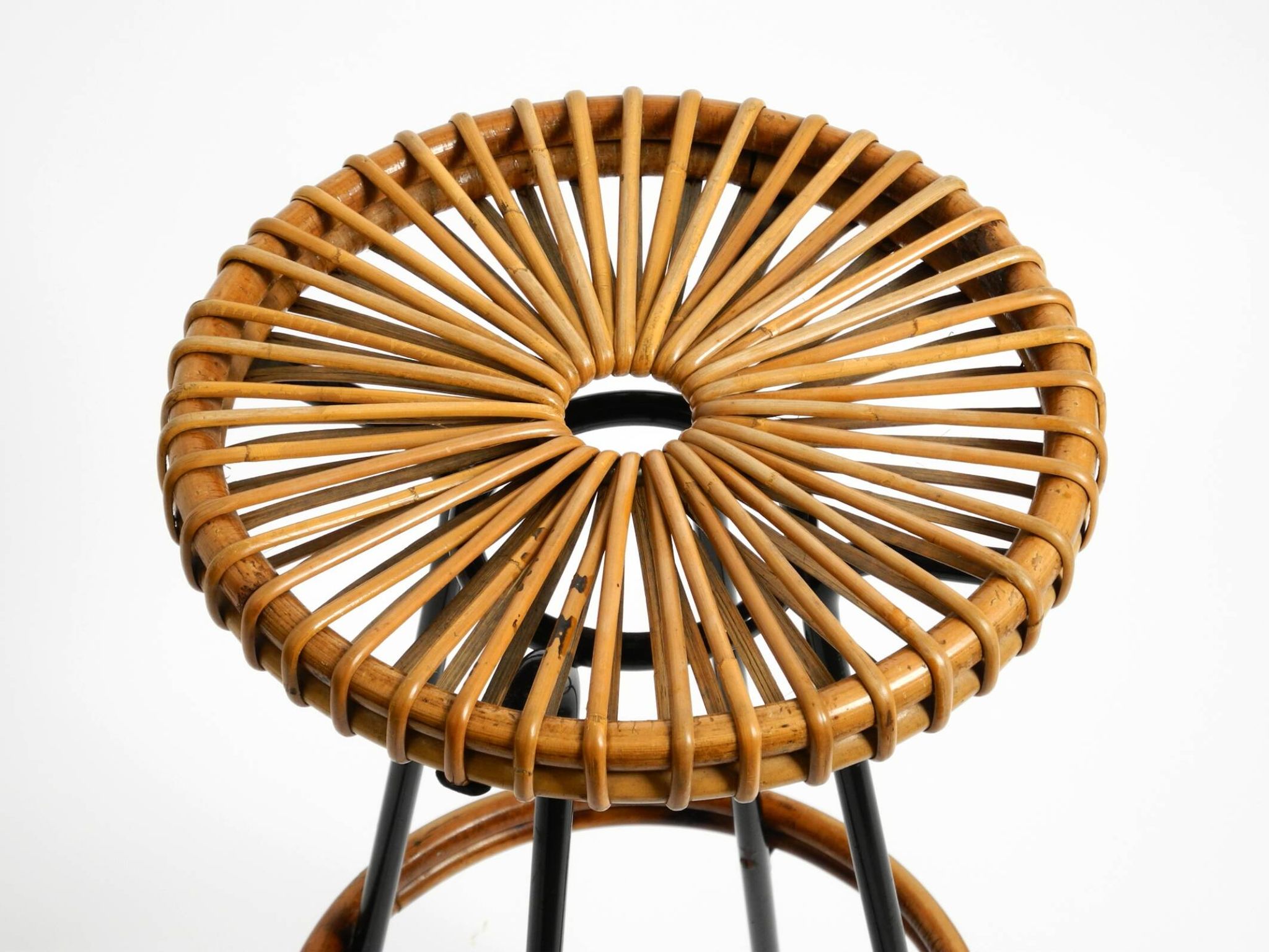 1960s bamboo bar stool by dirk van sliedregt for rohé noordwolde netherland
