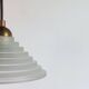 Vintage Art Deco Revival Pendant light glass brass