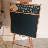 Vintage school table with abacus