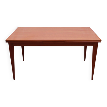 Table à manger danoise des années 1960 en teck, format XL