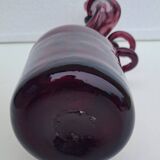 Blown and stretched glass pitcher
