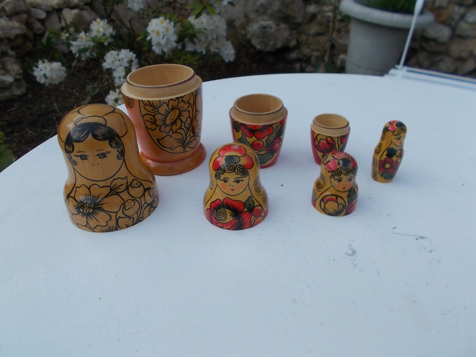 Set of 6 vintage Russian dolls