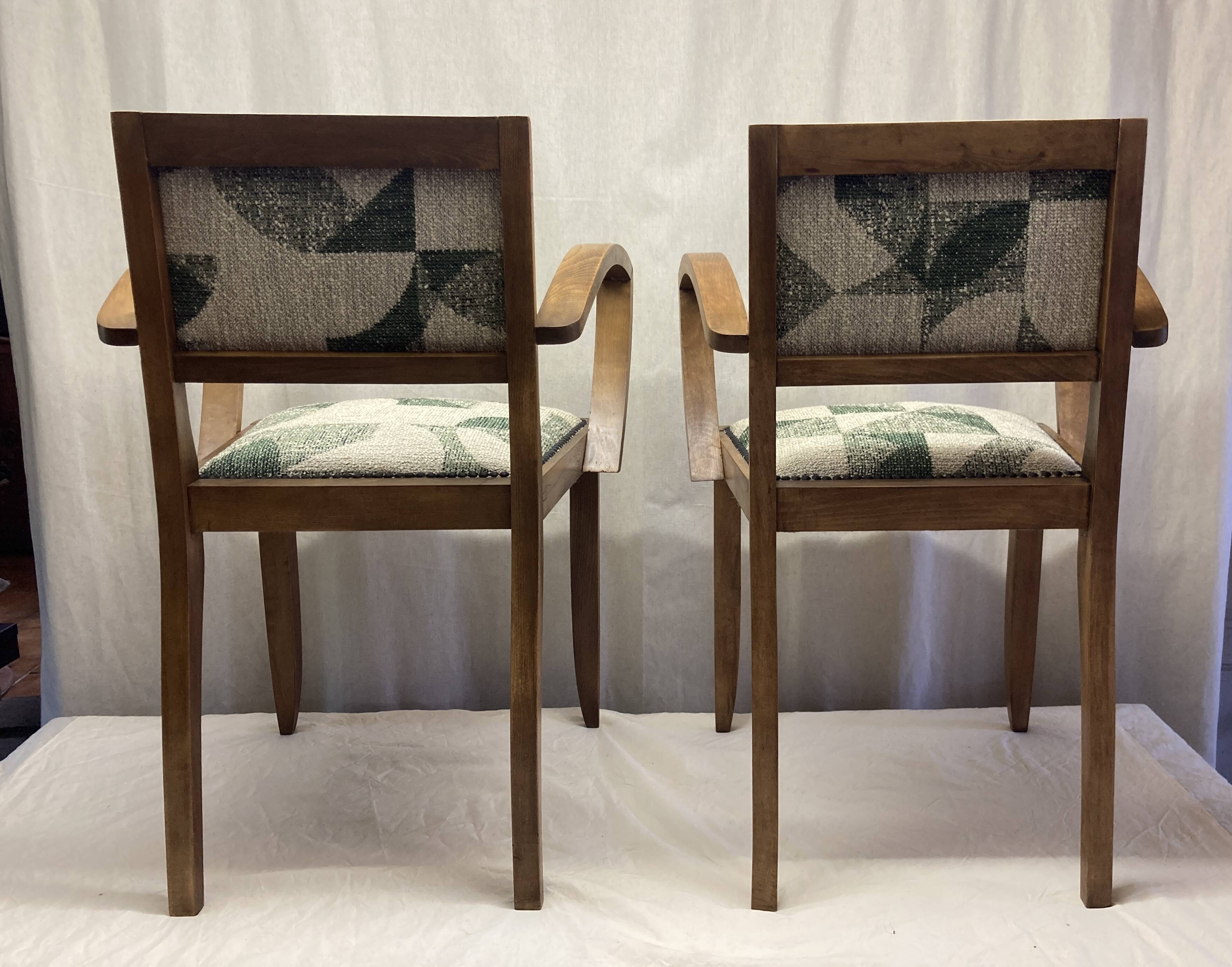 Paire de fauteuil Bridge