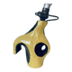 Vintage Yellow & Black Ceramic Lamp Base Modernist 50s/60s Free Form