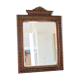 Carved wood mirror, folk art