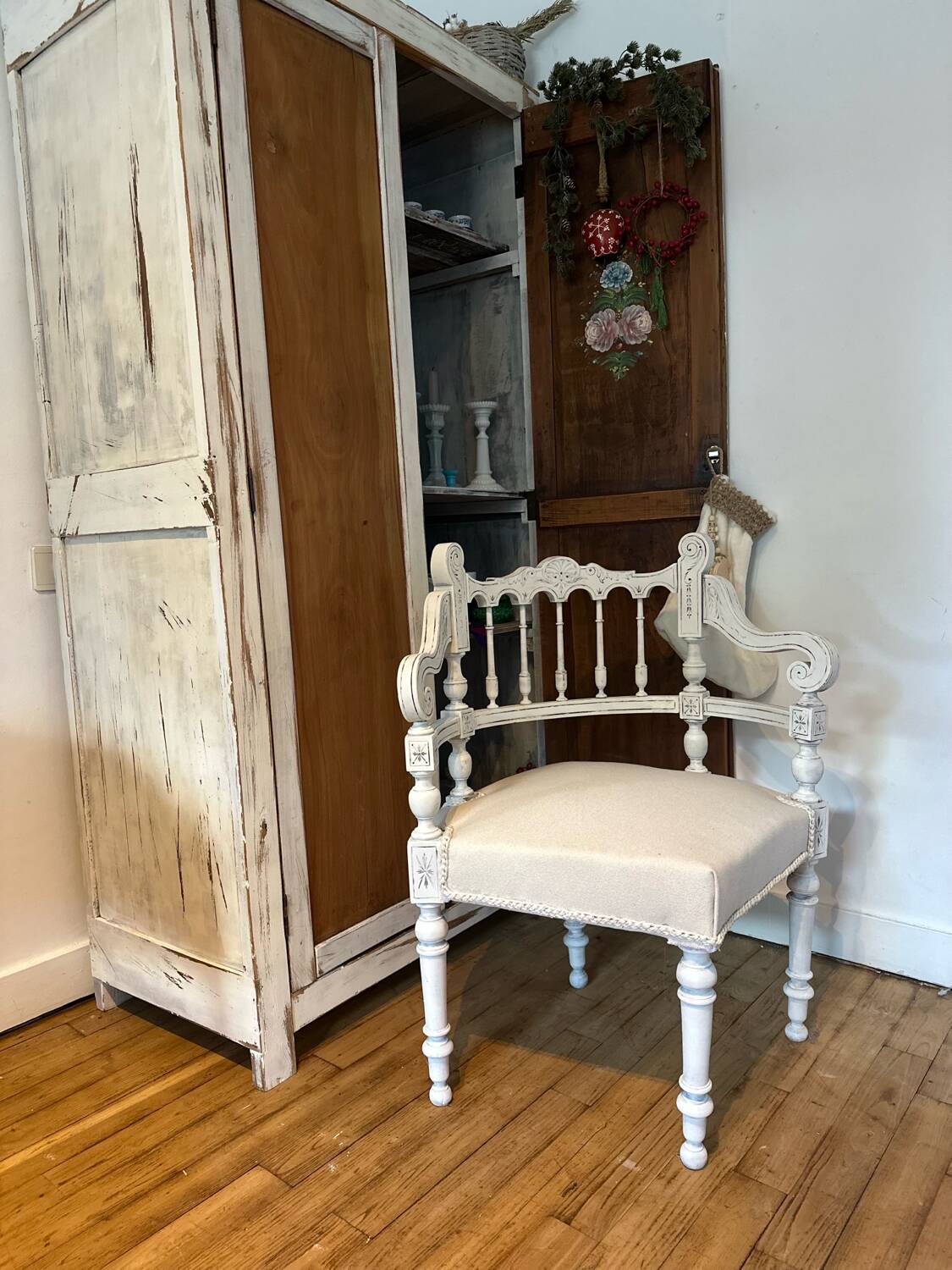 Fauteuil ancien restauré – pièce unique