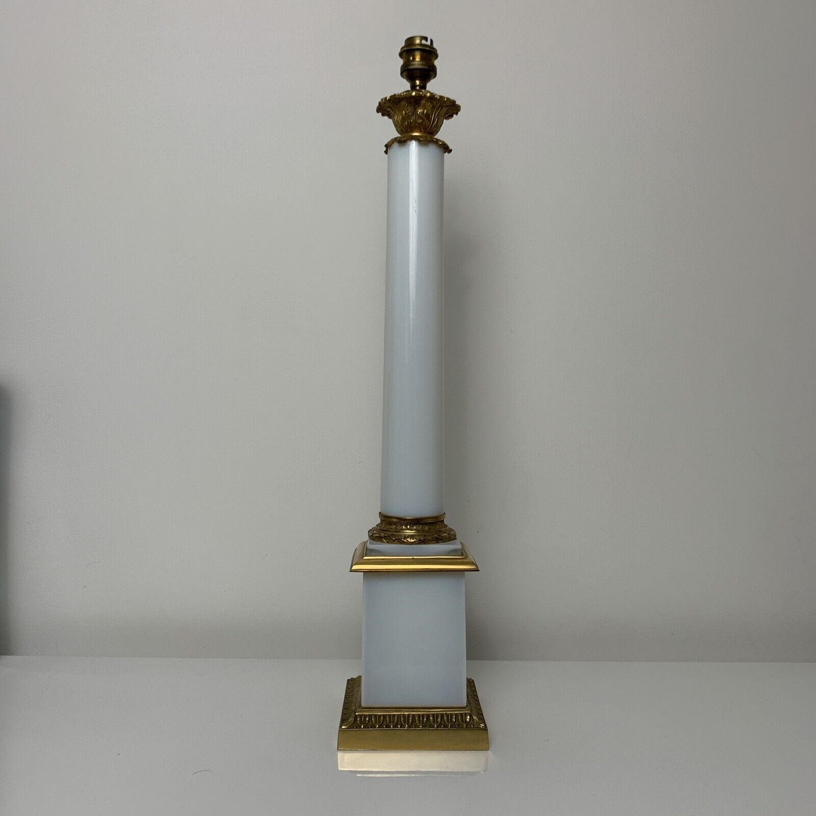 Foot in gilded bronze and opaline classic empire