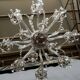Venetian lustre. Crystal, glass, hand-painted. 12 light points.